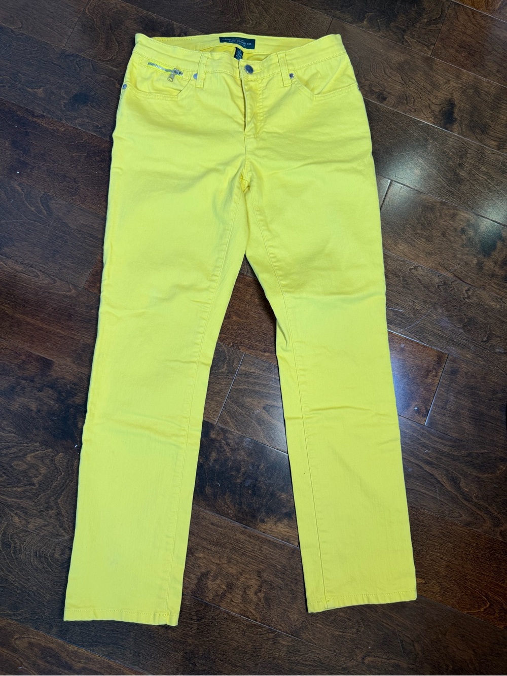Ralph Lauren Bright Yellow Denim Jeans…Size 6
